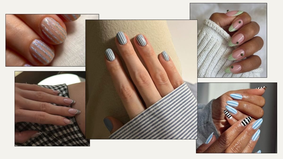 'Stripey Nails' Are Replacing Minimalist Manicures Right Now: 9 New Ways To Try It