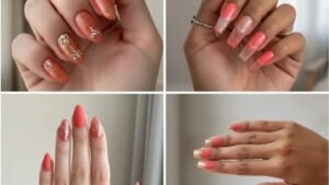 5 Gorgeous Coral Shimmer French Nail Designs to Try
