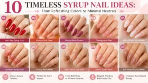 10 Timeless Syrup Nail Ideas: From Refreshing Colors to Minimal Neutrals